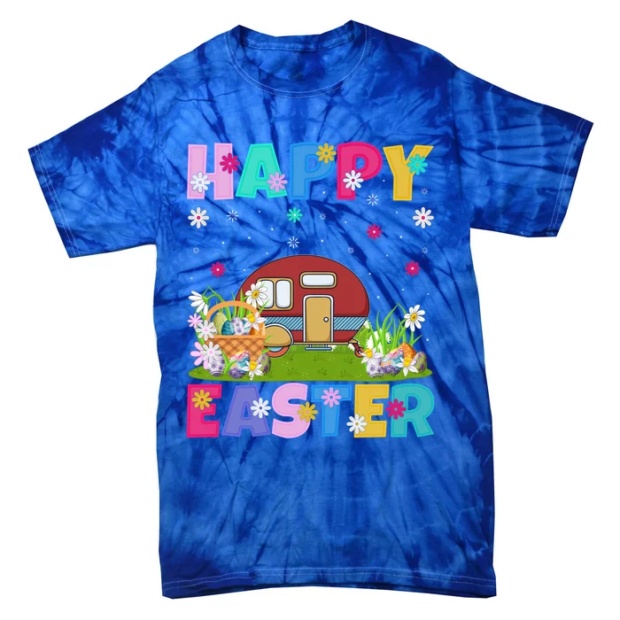 Camper Van Lover Happy Easter Funny Camper Van Easter Sunday Gift Tie-Dye T-Shirt