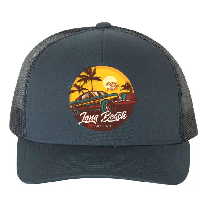 California Vibe Long Beach California Yupoong Adult 5-Panel Trucker Hat