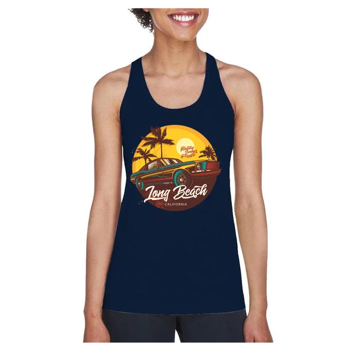 California Vibe Long Beach California Women's Racerback Tank