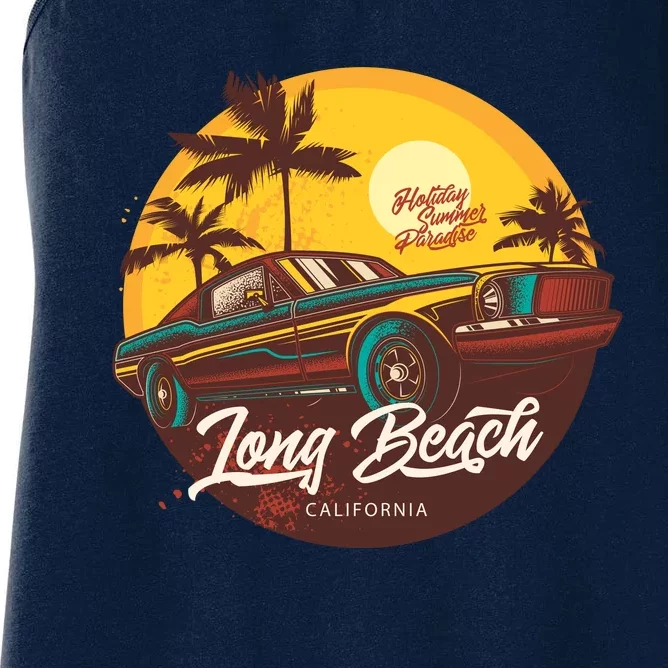 California Vibe Long Beach California Women's Racerback Tank