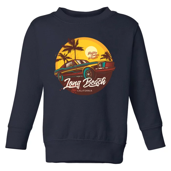 California Vibe Long Beach California Toddler Sweatshirt