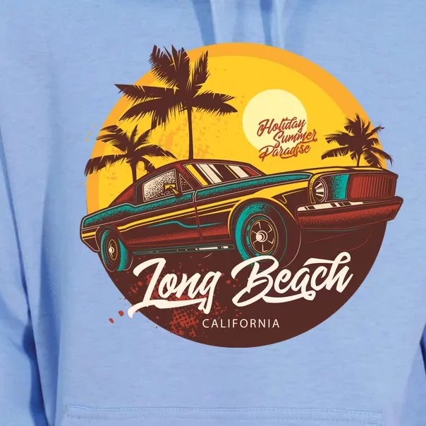 California Vibe Long Beach California Unisex Surf Hoodie