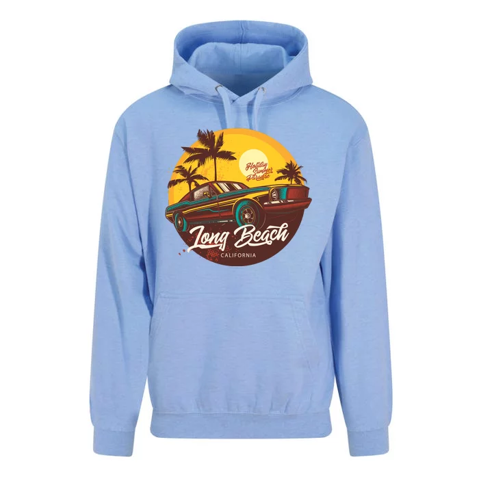 California Vibe Long Beach California Unisex Surf Hoodie