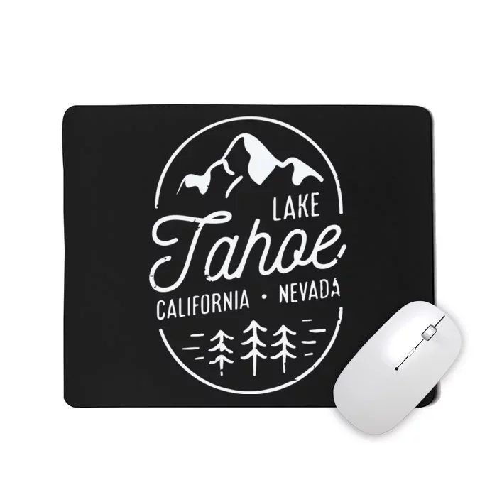 Cool Vintage Lake Tahoe California Nevada Souvenir Mousepad