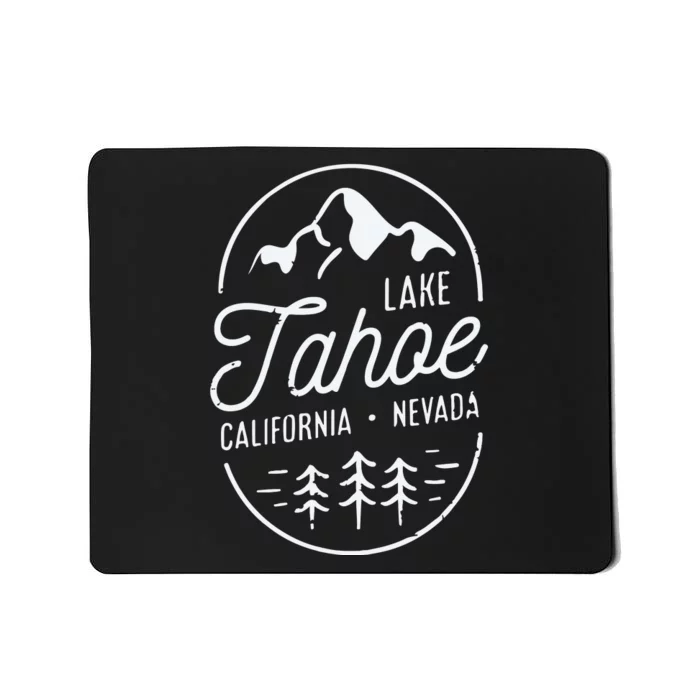 Cool Vintage Lake Tahoe California Nevada Souvenir Mousepad