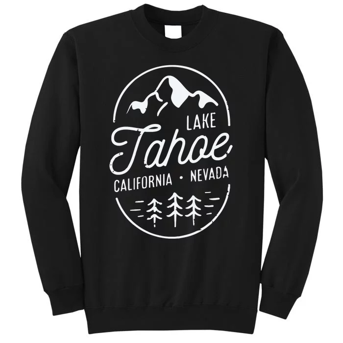 Cool Vintage Lake Tahoe California Nevada Souvenir Tall Sweatshirt