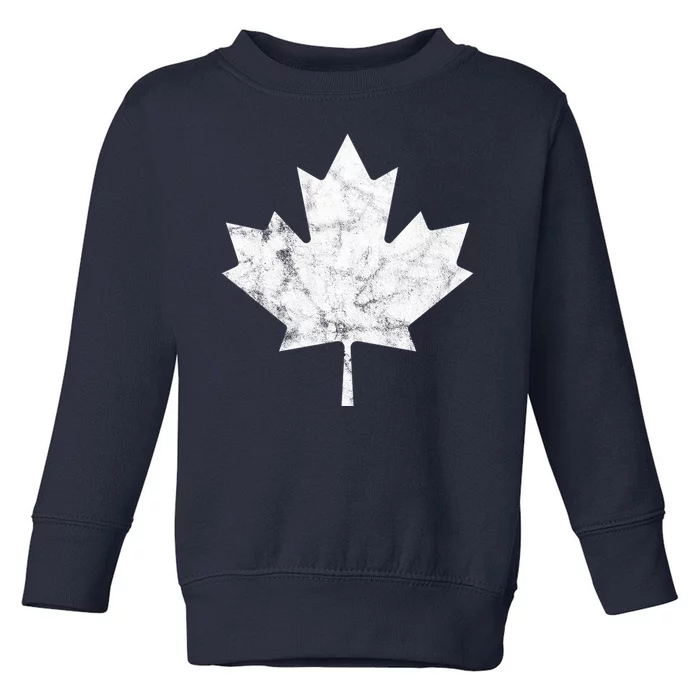 Canada Vintage Leaf Toddler Sweatshirt