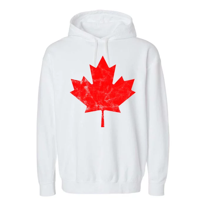 Canada Vintage Leaf Garment-Dyed Fleece Hoodie