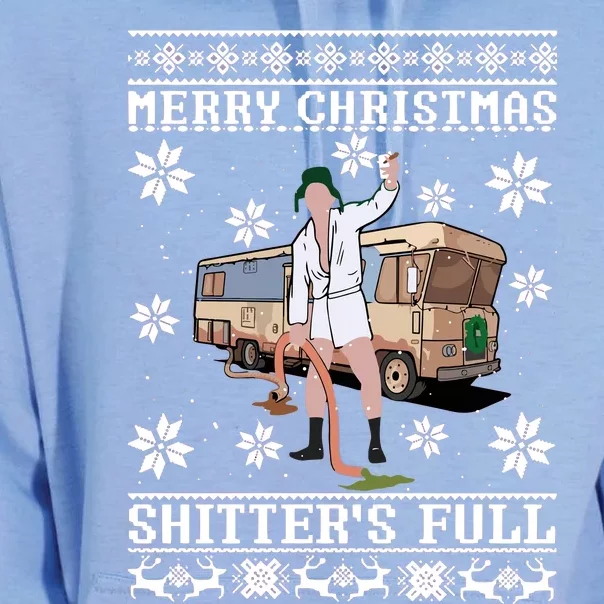 Christmas Vacation Merry Christmas Shitters Full Christmas Ugly Unisex Surf Hoodie