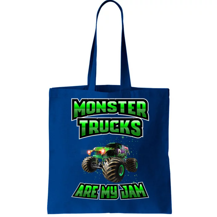 Cool Vintage Monster Truck Are My Jam Retro Sunset Cute Gift Tote Bag