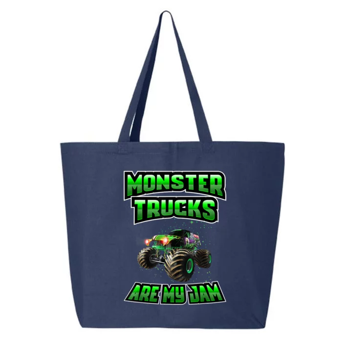 Cool Vintage Monster Truck Are My Jam Retro Sunset Cute Gift 25L Jumbo Tote