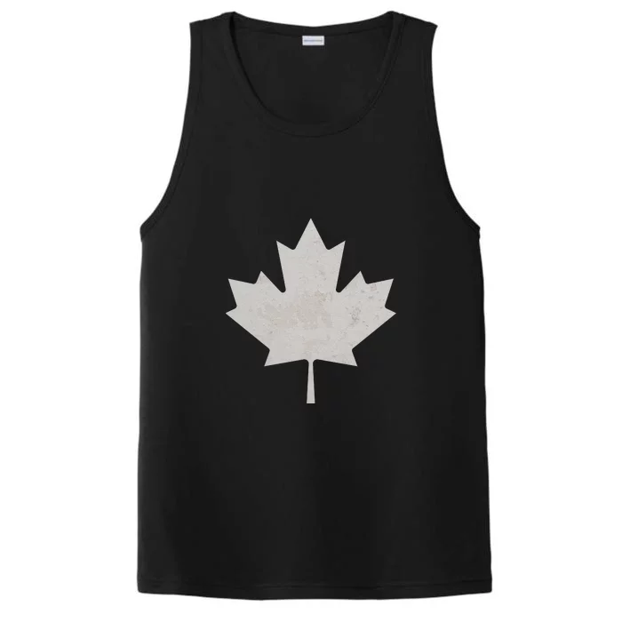 Canadian Vintage Maple Leaf Canada National Pride Flag Symbol Performance Tank