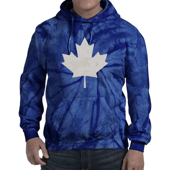 Canadian Vintage Maple Leaf Canada National Pride Flag Symbol Tie Dye Hoodie