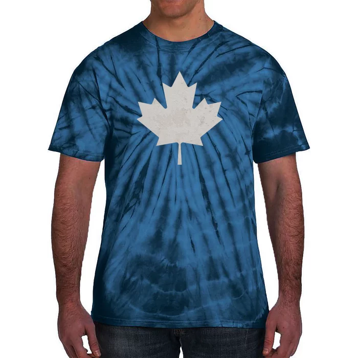 Canadian Vintage Maple Leaf Canada National Pride Flag Symbol Tie-Dye T-Shirt