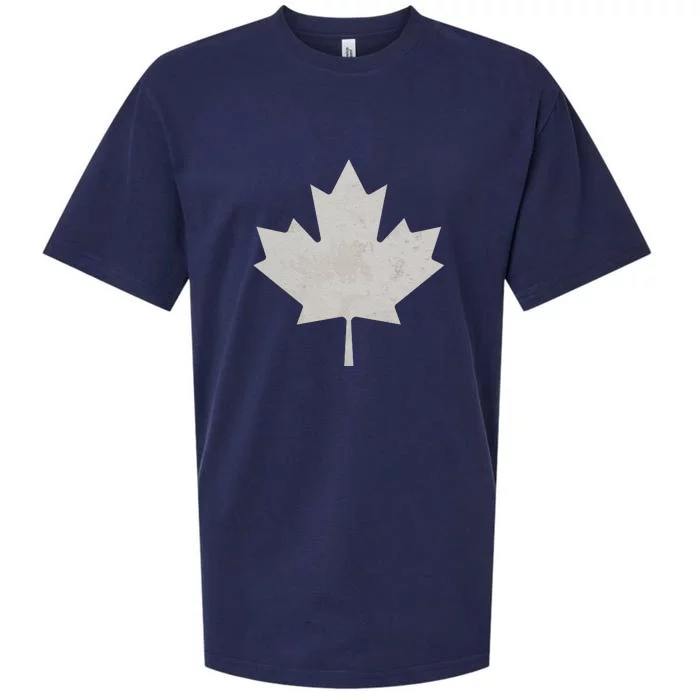 Canadian Vintage Maple Leaf Canada National Pride Flag Symbol Sueded Cloud Jersey T-Shirt