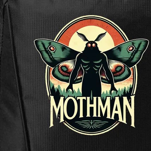 Cryptid Vintage Mothman Folklore City Backpack