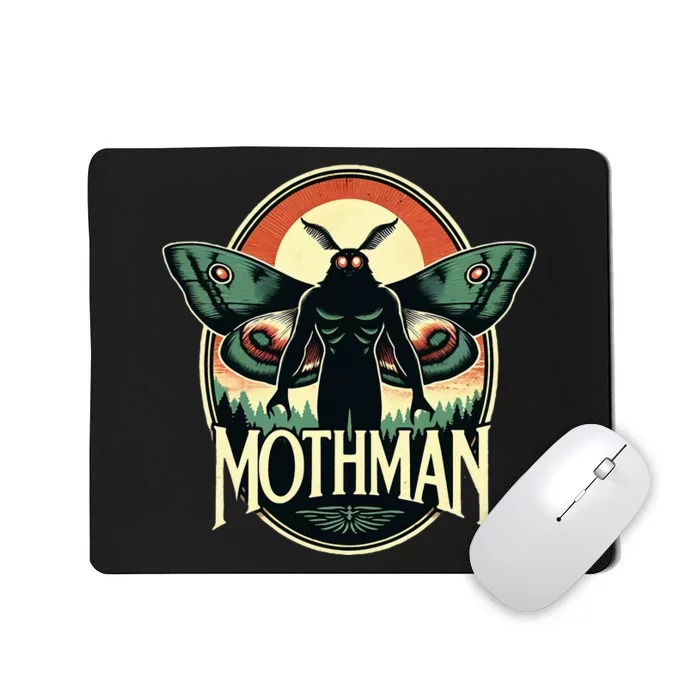 Cryptid Vintage Mothman Folklore Mousepad