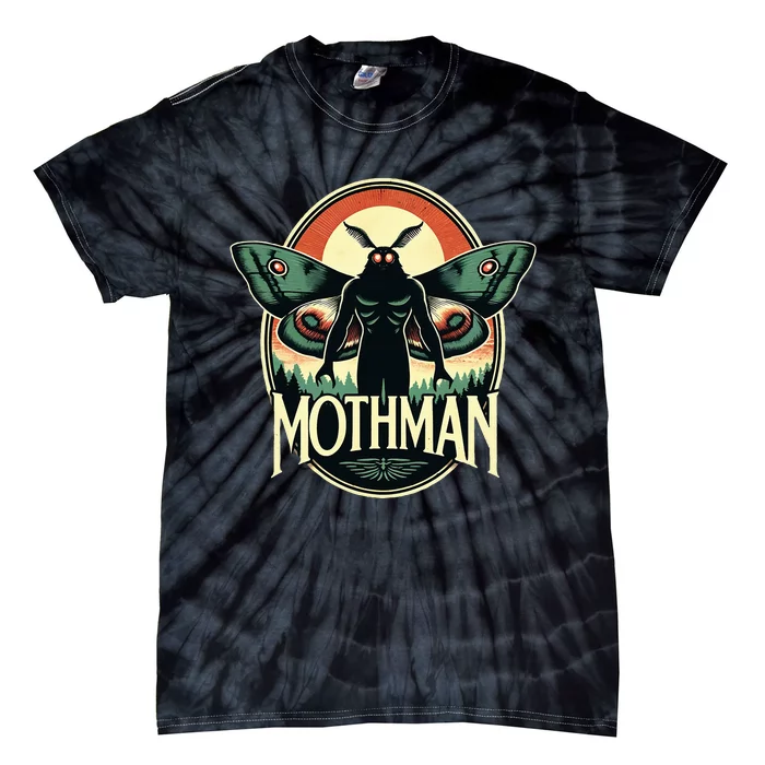 Cryptid Vintage Mothman Folklore Tie-Dye T-Shirt