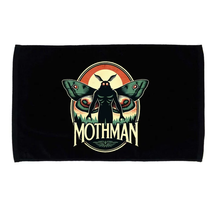 Cryptid Vintage Mothman Folklore Microfiber Hand Towel