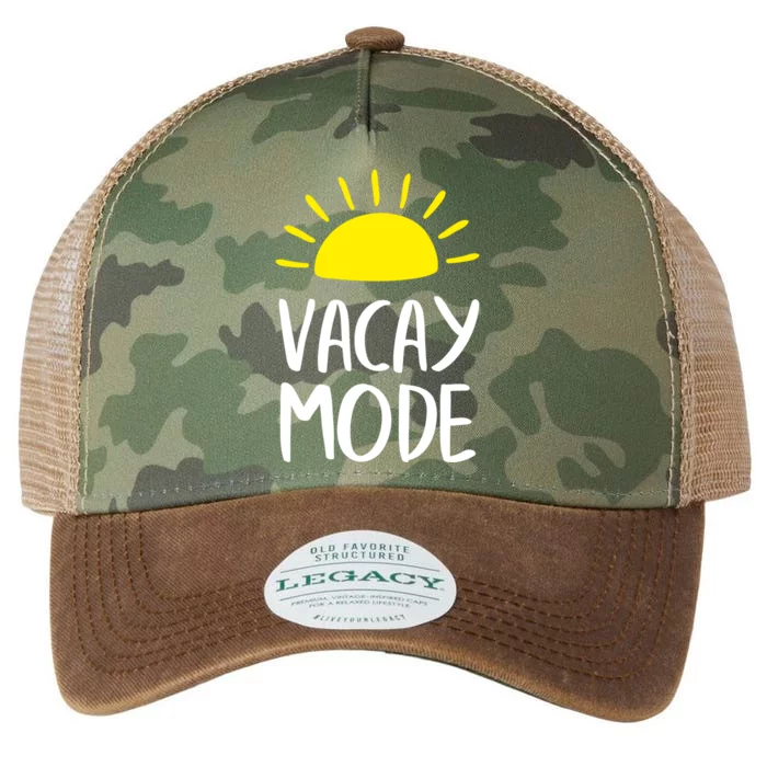 Cute Vacay Mode Summer Saying Vibe Gift Summer Gift Cool Gift Legacy Tie Dye Trucker Hat