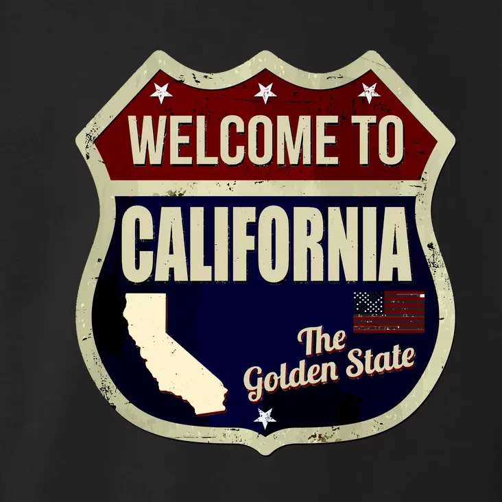 California Vintage Metal Road Sign Logo Toddler Hoodie