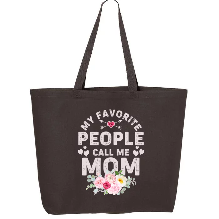 Cute Vintage My Favorite People Call Me Mom 25L Jumbo Tote