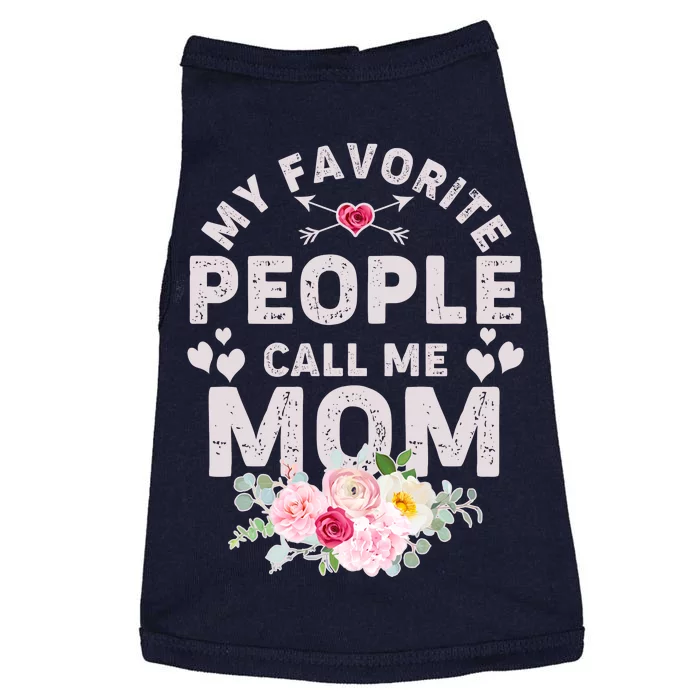 Cute Vintage My Favorite People Call Me Mom Doggie Tank