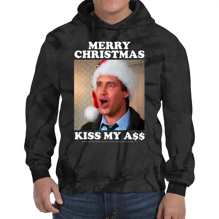 Christmas Vacation Merry Christmas Kiss My A$$ Tie Dye Hoodie