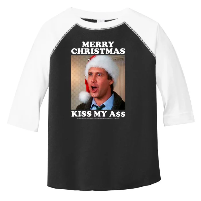 Christmas Vacation Merry Christmas Kiss My A$$ Toddler Fine Jersey T-Shirt