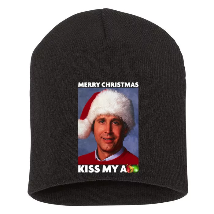 Christmas Vacation Merry Kiss Short Acrylic Beanie