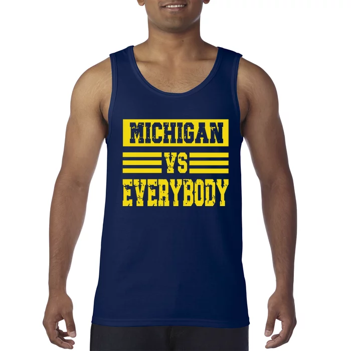 Cool Vintage Michigan Vs Every Body College Football Tank Top