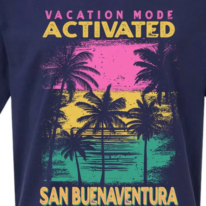 California Vacation Mode Activated San Buenaventura Cute Gift Sueded Cloud Jersey T-Shirt