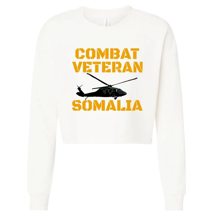 Combat Veteran Mogadishu Somalia Operation Restore Hope Cropped Pullover Crew