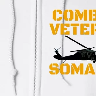 Combat Veteran Mogadishu Somalia Operation Restore Hope Full Zip Hoodie