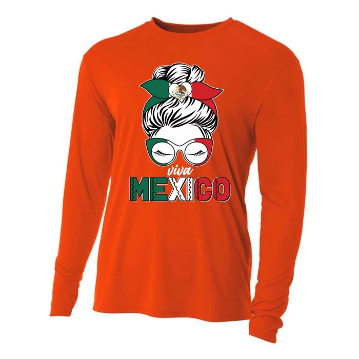 Cute Viva Mexico Cooling Performance Long Sleeve Crew