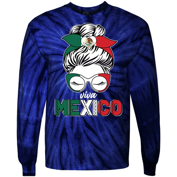 Cute Viva Mexico Tie-Dye Long Sleeve Shirt