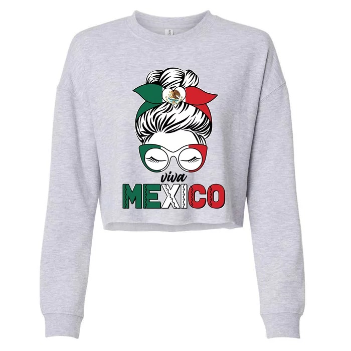 Cute Viva Mexico Cropped Pullover Crew