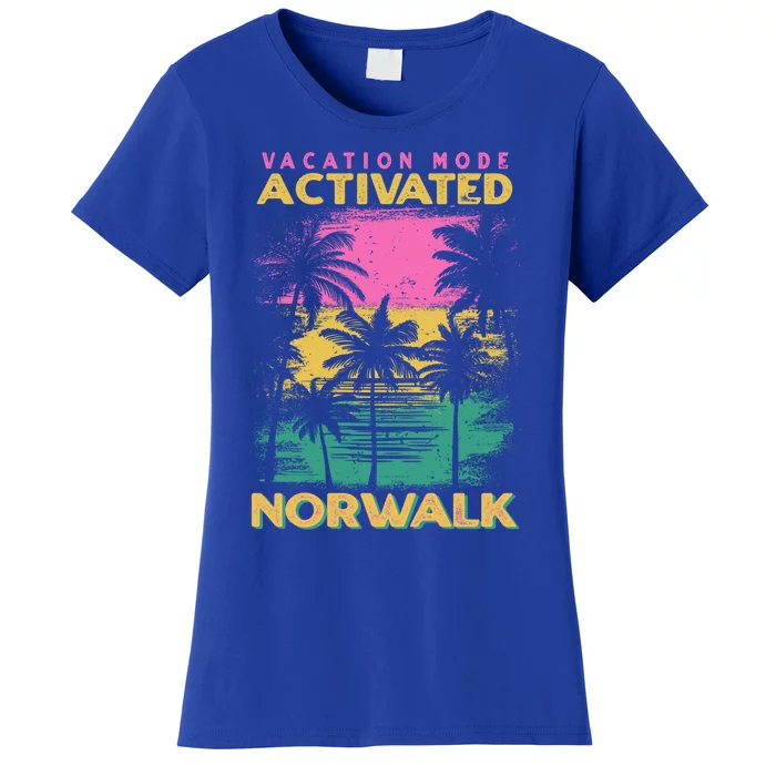 Connecticut Vacation Mode Activated Norwalk Gift Women's T-Shirt