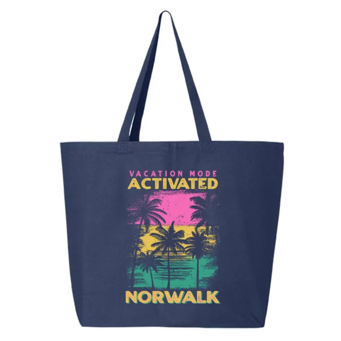 Connecticut Vacation Mode Activated Norwalk Gift 25L Jumbo Tote