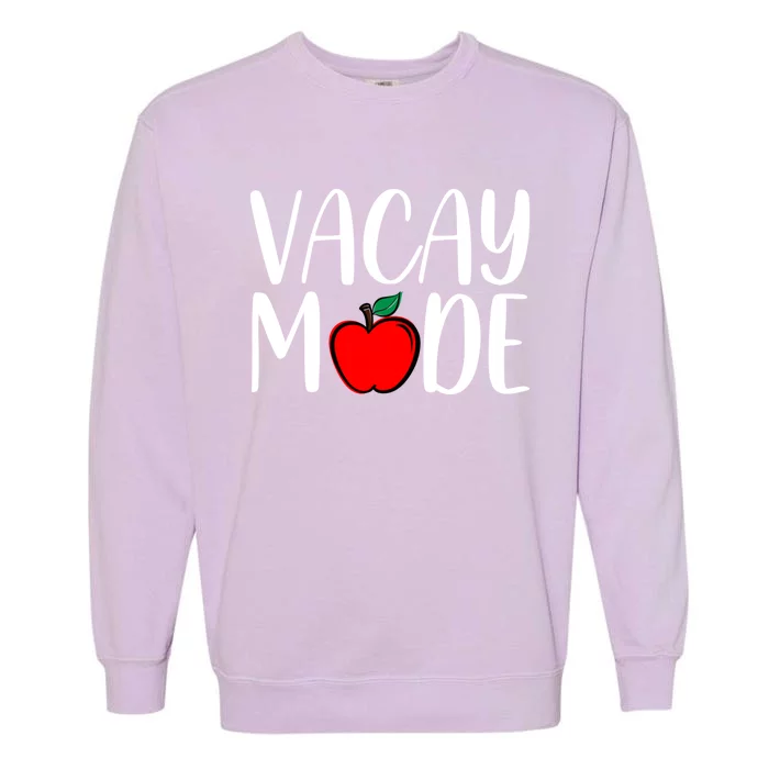 Cute Vacay Mode Summer On Funny Family Vacation Cool Gift Garment-Dyed Sweatshirt