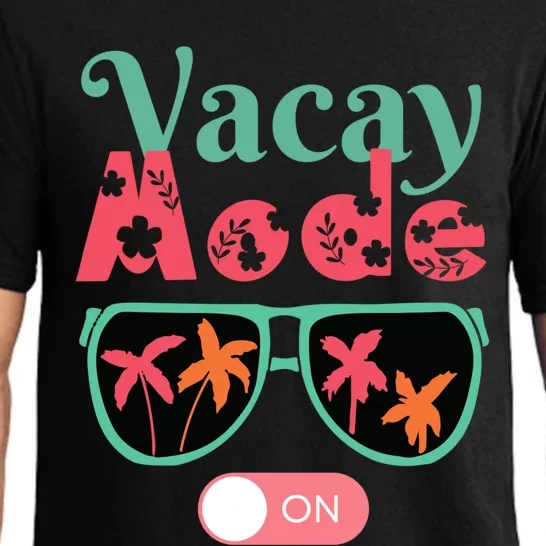 Cute Vacay Mode Summer On Funny Family Vacation Gift Pajama Set