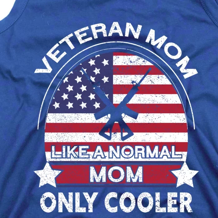 Cooler Veteran Mom Proud American Veteran Mom Gift Tank Top