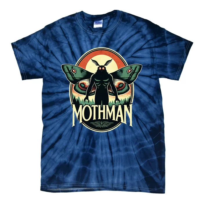 Cryptid Vintage Mothman Folklore Tie-Dye T-Shirt