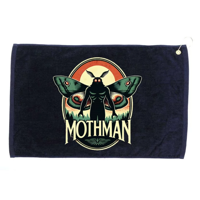 Cryptid Vintage Mothman Folklore Grommeted Golf Towel