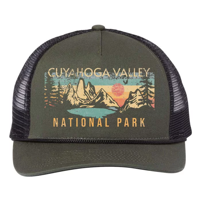 Cuyahoga Valley National Park Retro Rope Trucker Hat Cap