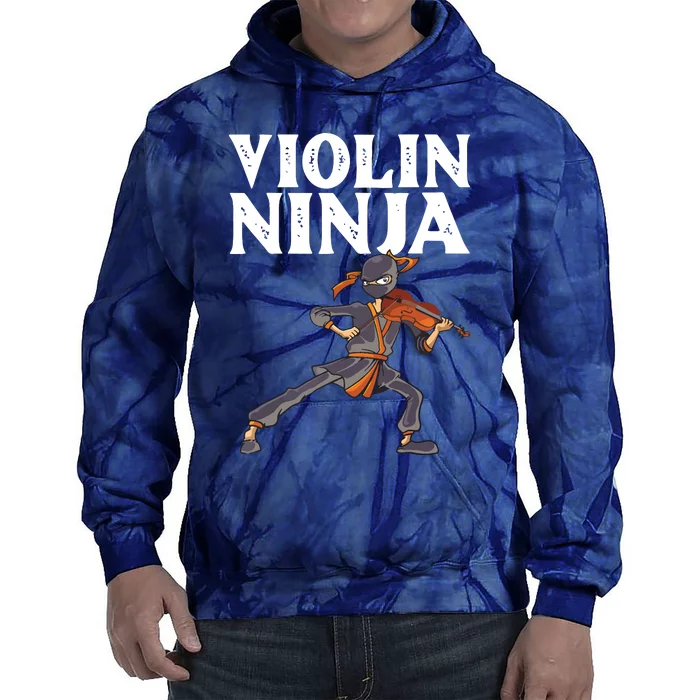 Cool Violin Ninja For Men Women Musician Viola Cello Players Tie Dye Hoodie