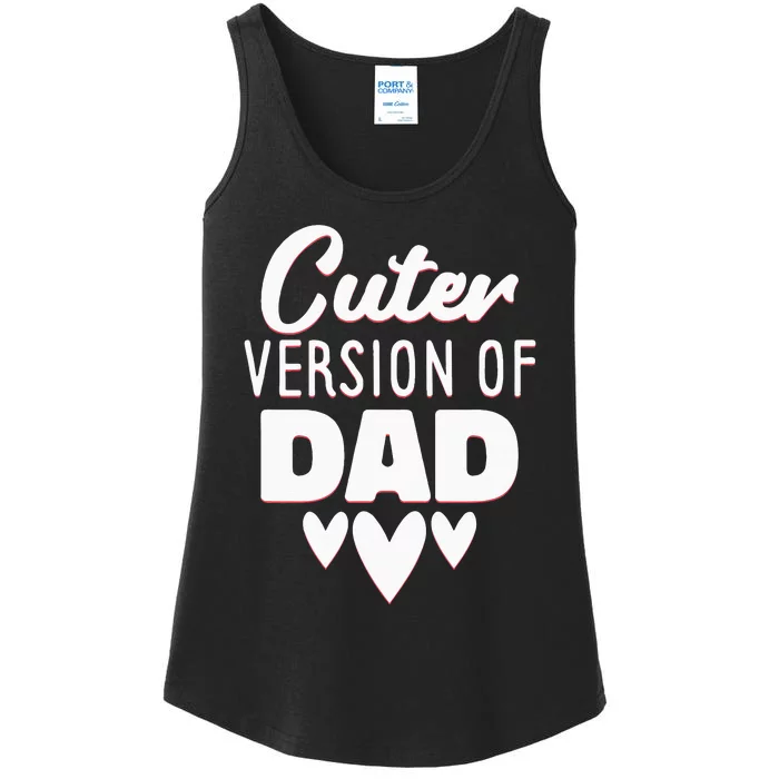 Cuter Version Of Dad Girl Ladies Essential Tank