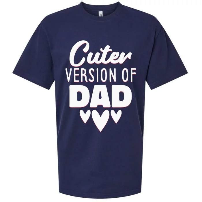 Cuter Version Of Dad Girl Sueded Cloud Jersey T-Shirt