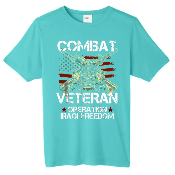 Combat Veteran Operation Iraqi Freedom Veterans Day Iraq ChromaSoft Performance T-Shirt