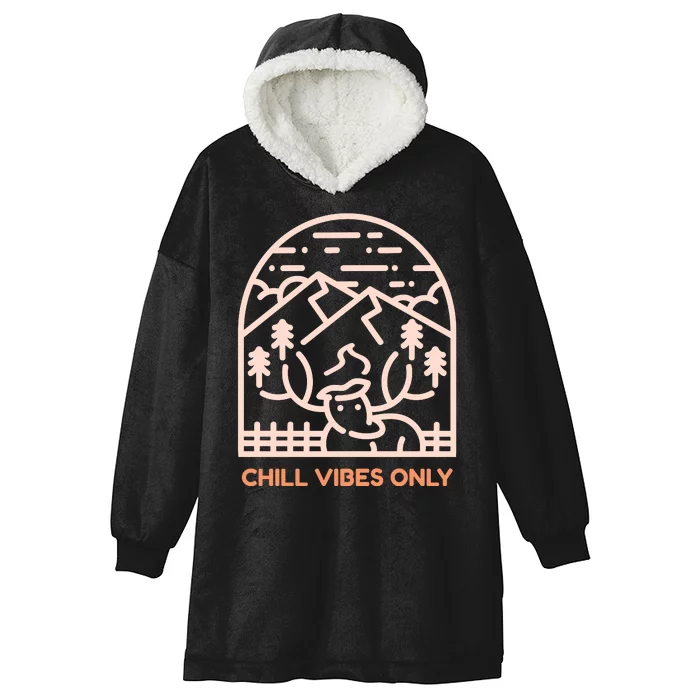 Chill Vibes Only Hooded Wearable Blanket